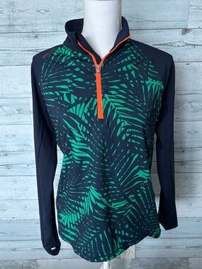 Ralph Lauren RLX Navy Jacket with Teal and Orange Accents